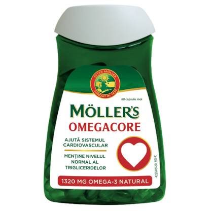 Omega-3, Möller's /Omegacore/ 2000mg Capsules #60