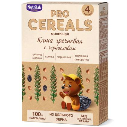 Nutrilak Premium Milk Cereal, Buckwheat with Prunes /4m+/ 200g 0960