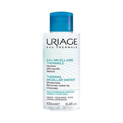 Uriage Micellar Water for Face/Décolleté/Eyes, Normal Skin, No-Rinse, 100ml