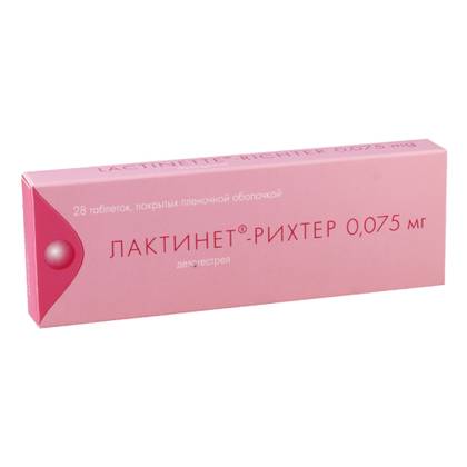 Lactinette 0.075mg Tablets #28