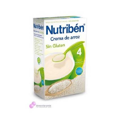 Nutriben Gluten-Free Creamy Rice Milk-Free Cereal /4m+/ 300g
