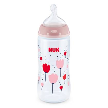NUK - Bottle - PP 300ml + Silicone Teat with Temperature Indicator 0070