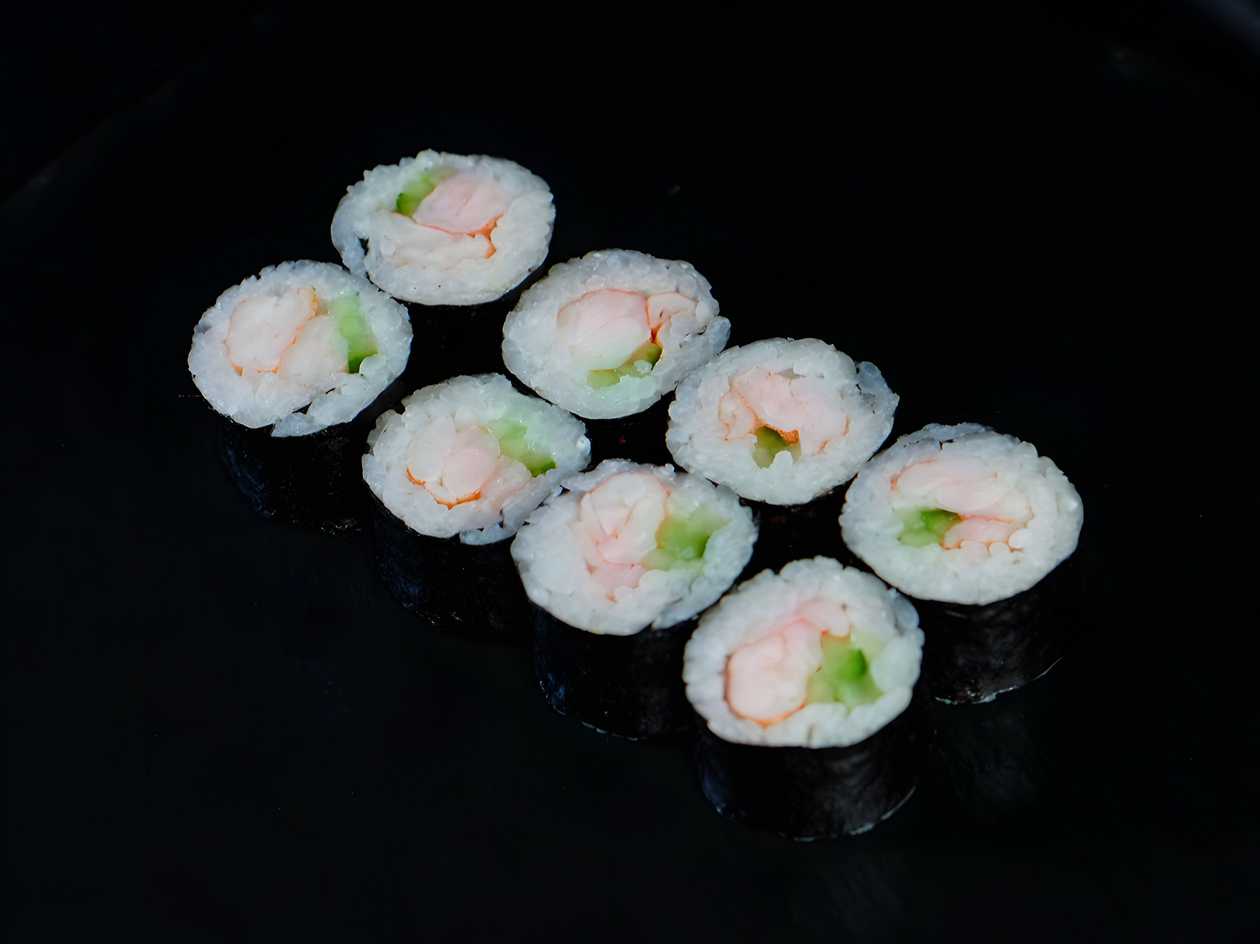 Maki with Shrimp and Crunchy Cucumber (8 pieces)