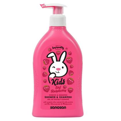 Sanosan Shampoo & Bath Gel Raspberry Scent 400ml 8230/7312