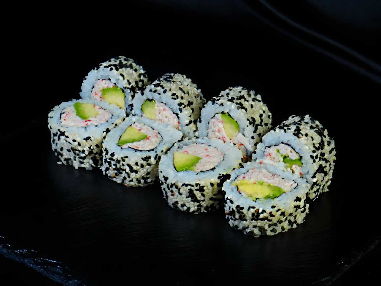 Philadelphia with Snow Crab in Sesame Seeds (8 pieces)