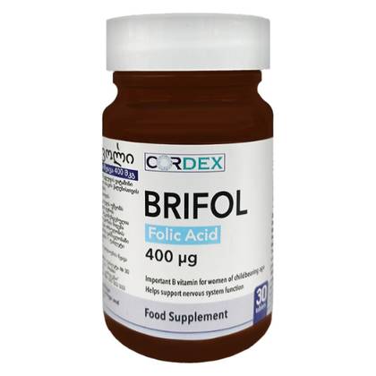 Brifoli 400mcg Tablets #30