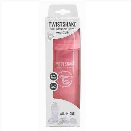 Twistshake Anticolic Baby Bottle - Pink 330ml 2612