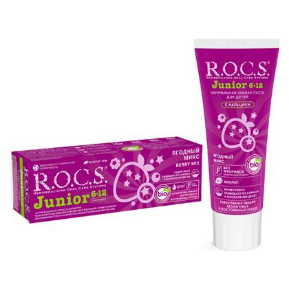 R.O.C.S. Junior Berry Mix Toothpaste for Children 6-12 years, 74g