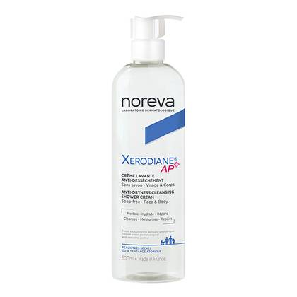 Noreva Xerodiane AP+ Face and Body Cleansing Cream - Replenishing and Restoring for Dry Skin from Infancy - 500ml