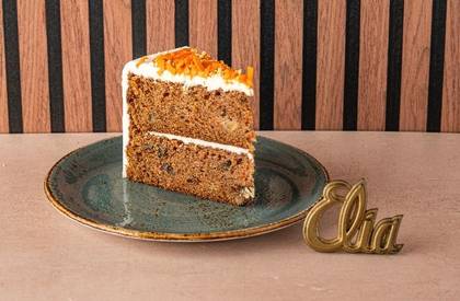 Carrot cake portion