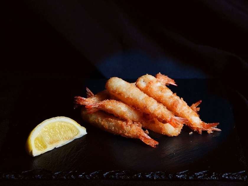 Shrimps in tempura (8 pieces)