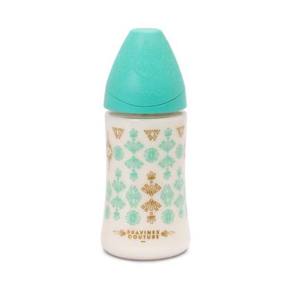 Suavinex - Round Silicone Nipple Premium Plastic Bottle /6m+/ 360ml 3346