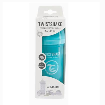 Twistshake Anti-Colic Baby Bottle - Blue - 260ml