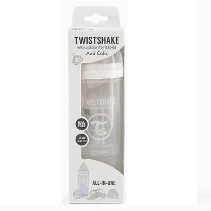 Twistshake Anti-Colic Baby Bottle White 330ml 0182