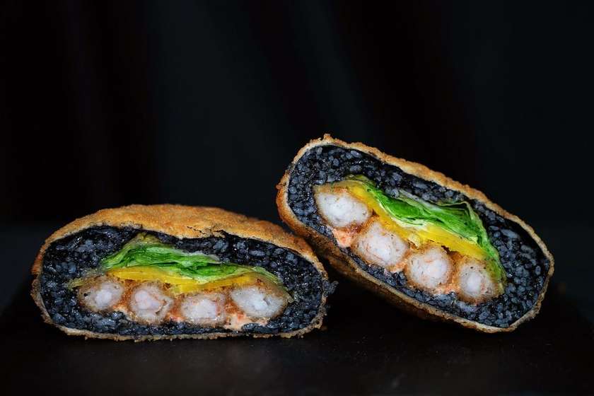 Tempura shrimp Sushi-Burger