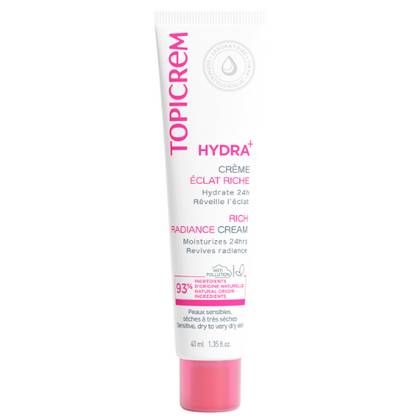 Topicrem 24hr Moisturizing Brightening Face Cream - Enriched 40ml