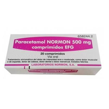 Paracetamol Normon 500mg Tablets, 20 Count