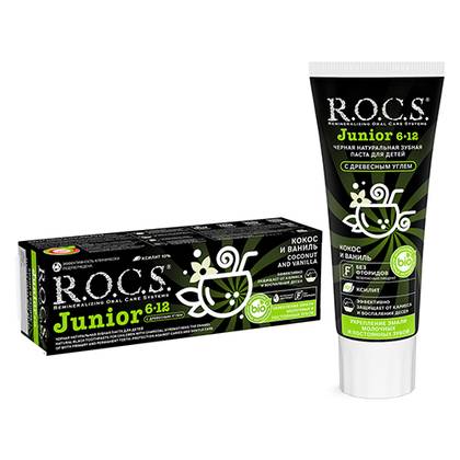 R.O.C.S. Junior Coconut & Vanilla Toothpaste for Children 6-12 years old, 74g