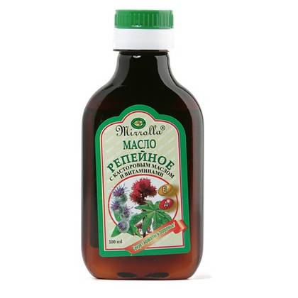 Mirola Hair Oil with Burdock & Castor Oil + Vitamins A & E, 100ml