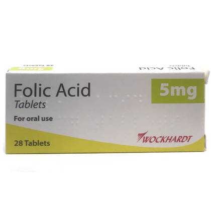 Folic Acid 5mg Tablets, 28 Count