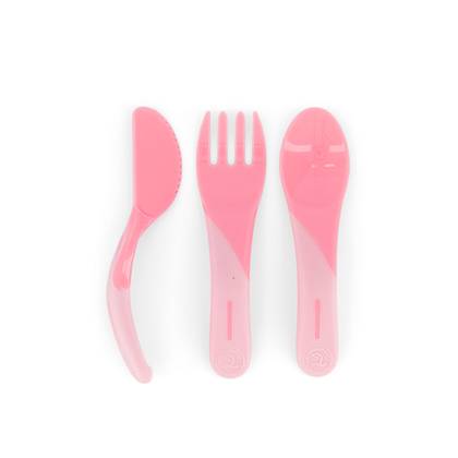 Twistshake - Learning Spoon/Knife/Fork Pink /6m+/ 1998