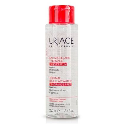 Uriage Micellar Water for Face/Décolleté/Eyes, No-Rinse, Sensitive Skin, 250ml