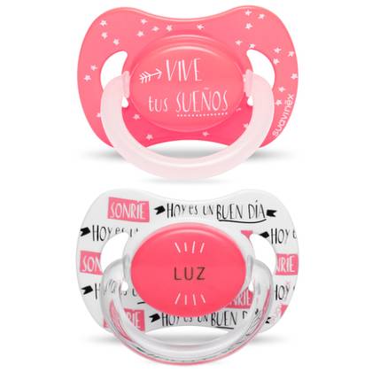 Suavinex - Pink Silicone Anatomical Night Pacifier /6-18m/ 4521 #2