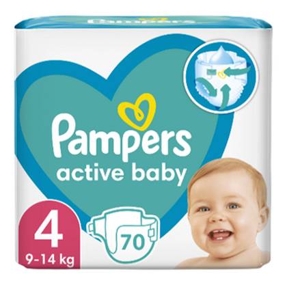 Pampers Baby Diapers Size 4 (9-14kg) Maxi #70