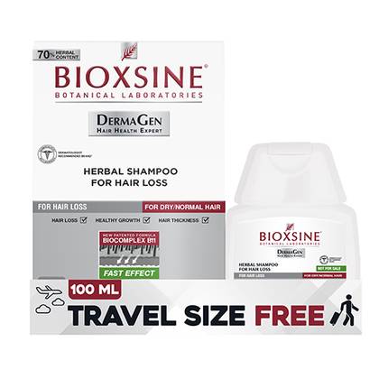Bioxsine Anti-Hair Loss Shampoo Classic for Dry/Normal Hair 300ml+100ml