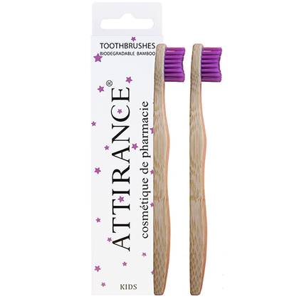 Atirance Biodegradable Bamboo Baby Toothbrush Pink 0686 #2