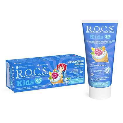 R.O.C.S. Kids Fruit Flavored Toothpaste 3-7 years old 45g