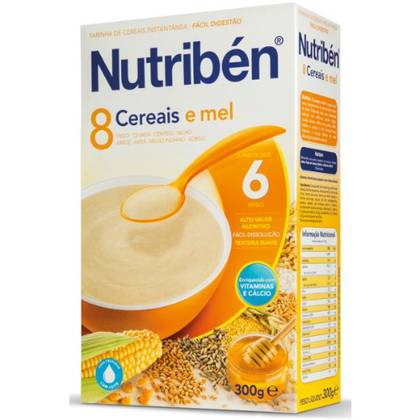Nutriben - Honey and 8 Grains Dairy-Free Cereal /6mo+/ 300g