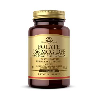 Solgar Folate 400 mcg Tablets, 250 Count