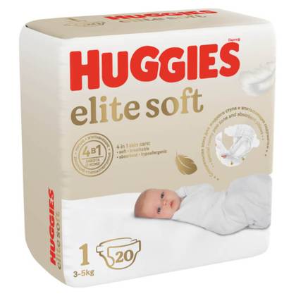 Huggies Elite Soft Diapers Size 1 (3-5kg) #20