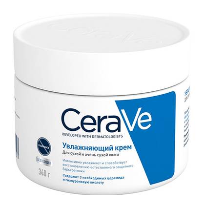 CeraVe Moisturizing Cream for Dry to Very Dry Skin, Face and Body, 340g