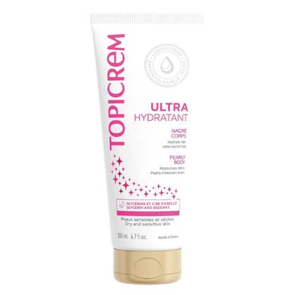 Topicrem Moisturizing Body Milk with Pearl Effect 200ml 3047