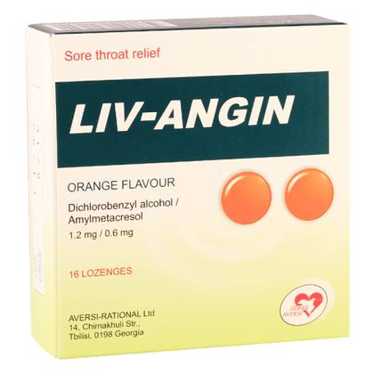 Liv-Angin Raspberry Lozenges #16