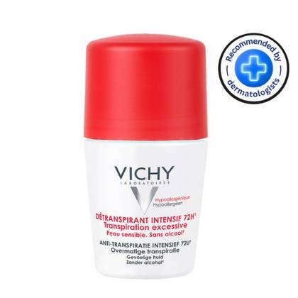 Vichy 72-Hour Intensive Protection Anti-Perspirant Roll-On Deodorant for Stressful Situations, 50ml