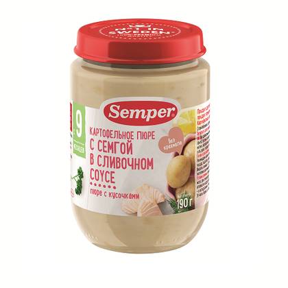 Semper Salmon and Potato Dinner /9mo+/ 190g 8422