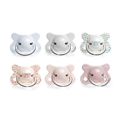 Suavinex - Pink Silicone Anatomical Pacifier /0-6m/ 4007 #1