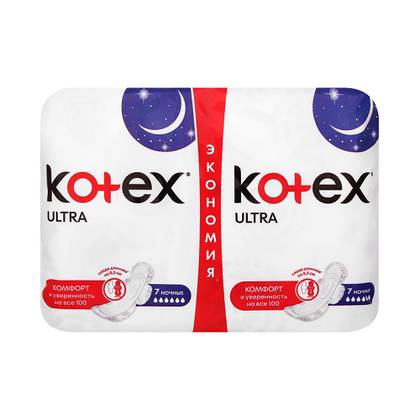 Kotex Ultra Dry Soft Night Pads /6drop/ #14