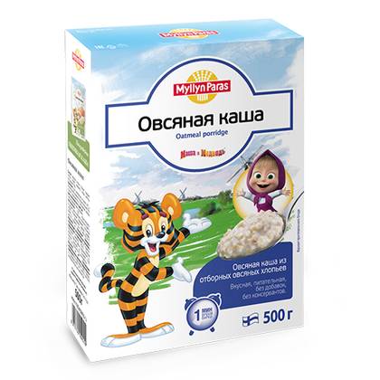 Milin Parasy - Milk-Free Cereal "Tiger" Oatmeal /10+ months/ 500g