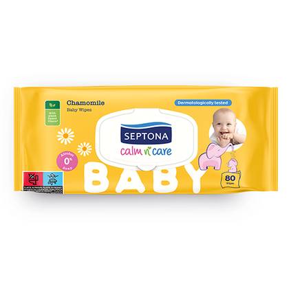 Septona Baby Chamomile Extract Wet Wipes #80