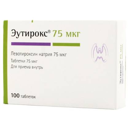 Euthyrox 75mcg Tablets #100