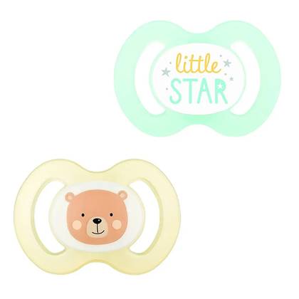 Baby Nova Silicone Night Pacifier /6-18 months/ 2514 #2