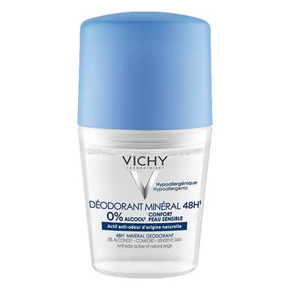 Vichy 48hr Mineral Antiperspirant Roll-On Deodorant Aluminum-Free 50ml