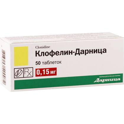 Clonidine-Darnitsa 0.15mg Tablets #50