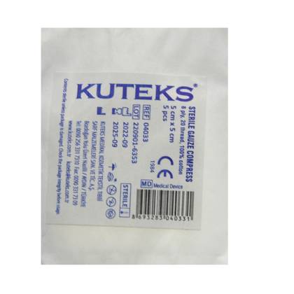 Sterile Gauze Pad 5cmX5cm 8-Ply 0331 KUTEKS #5