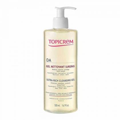 Topicrem AD Emollient Cleansing Gel Face and Body Wash for Dry/Sensitive Atopic Skin 500ml 2835