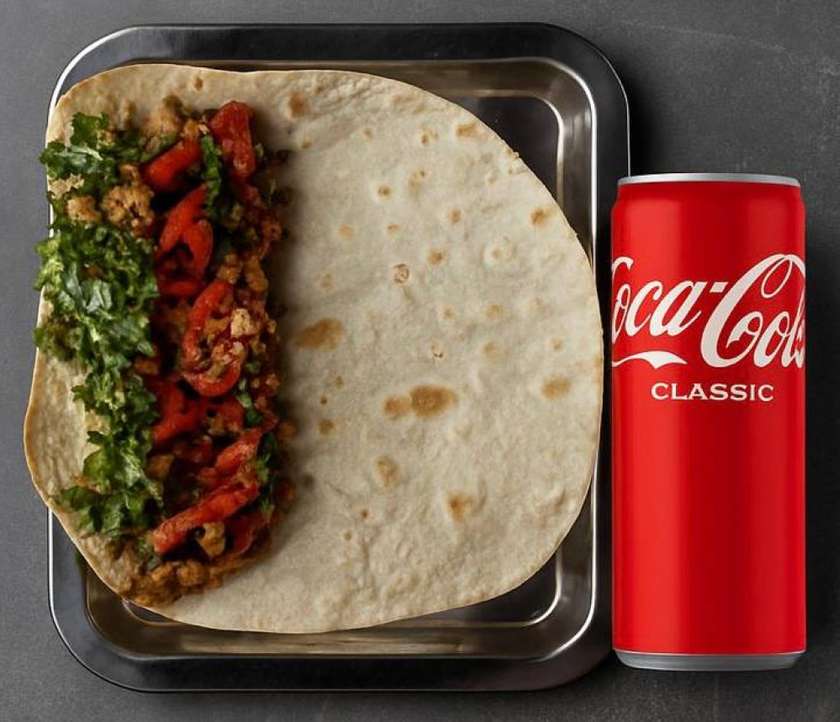 Комбо 7 Шаурма з подвійною куркою Тікі Масала +  cola